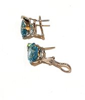 Ohrringe New Planet Dame Venice in Weißgold Topazio blu PTO71BT1 - PTO71BT1